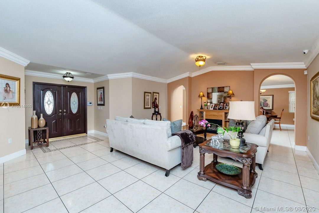 Entrance and Living Room