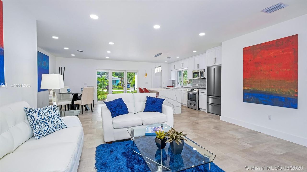 Beautiful tile flooring throughout