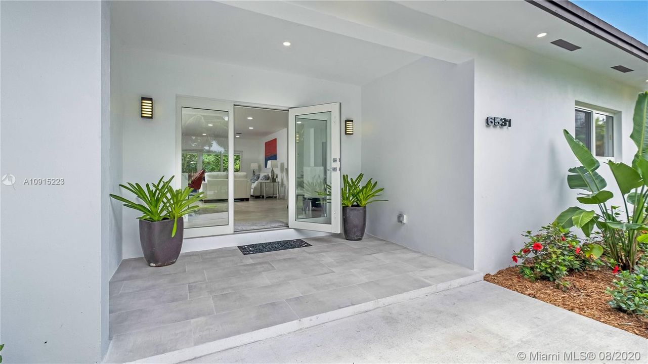 Covered front porch
