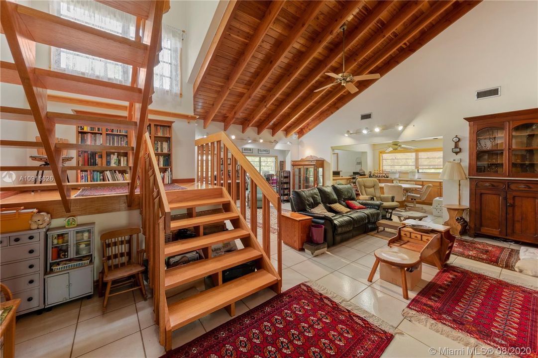 STAIRWAY LEADING TO THE UPSTAIRS