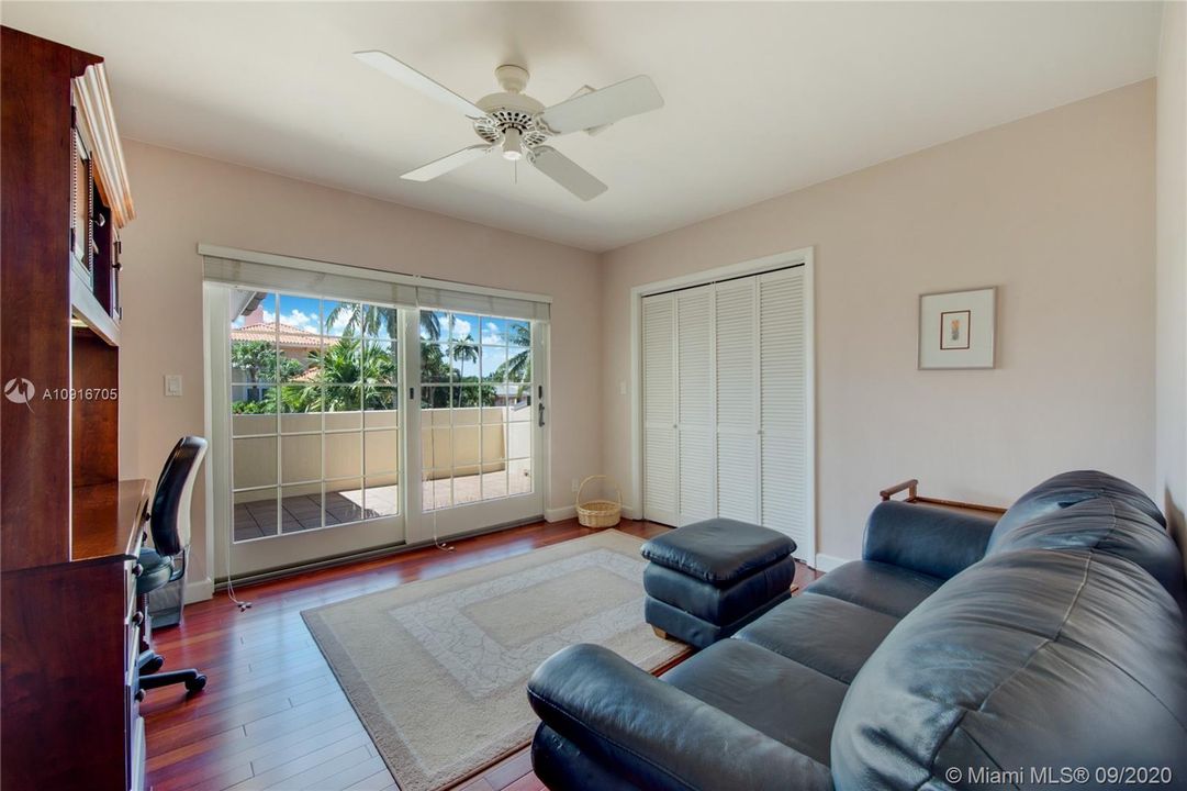 West Facing Bedroom with Access to Balcony