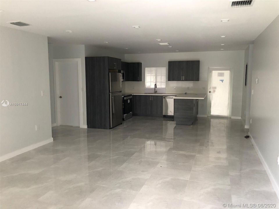 Family room and Kitchen