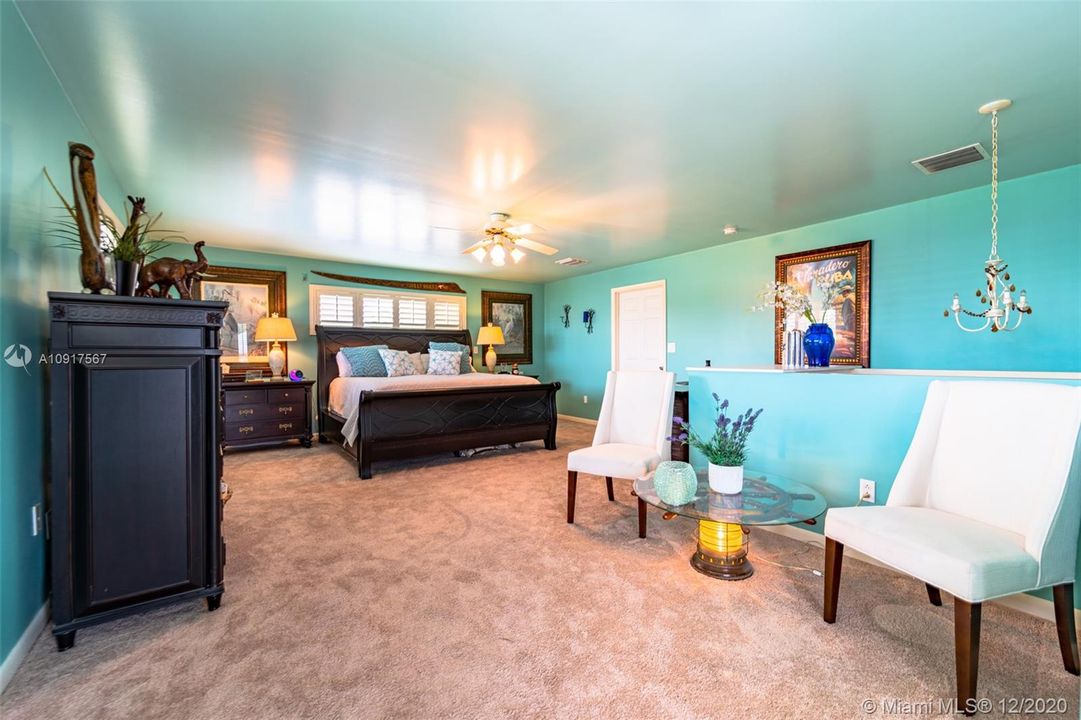 Master Bedroom Has a Charming Sitting Area!