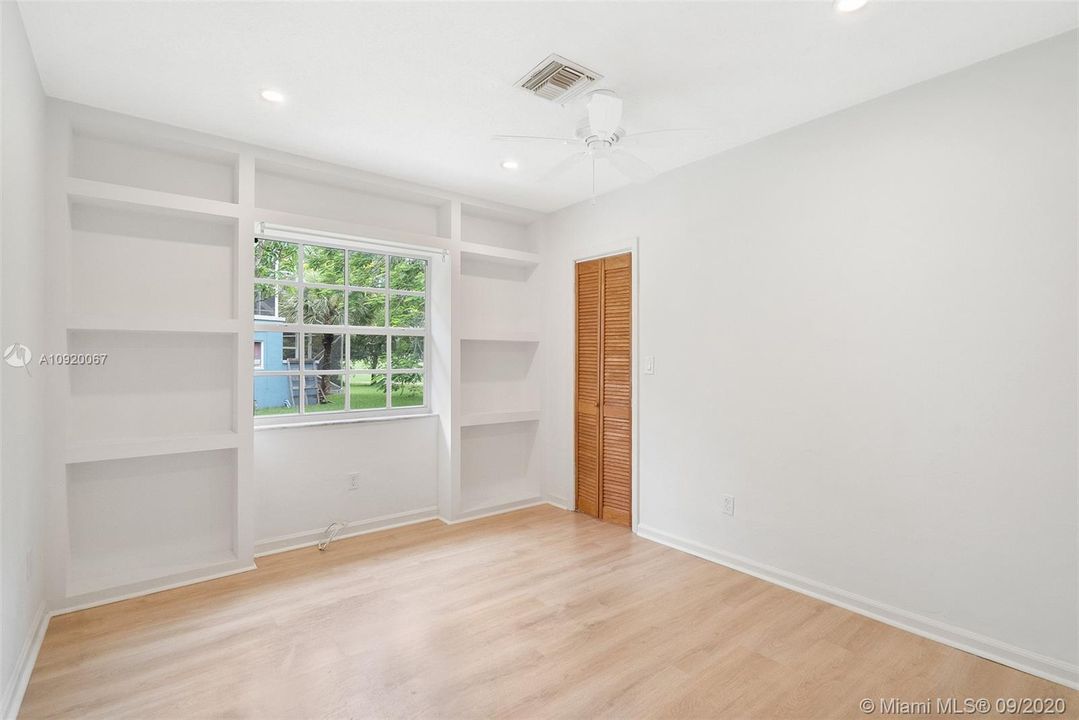 Bedroom with spacious walk-in closet