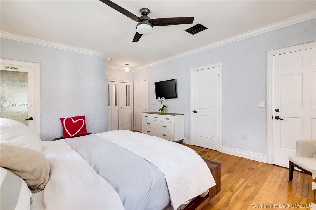 Primary bedroom with two closets