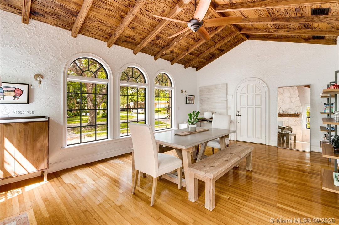 Sunlight floods the living spaces
