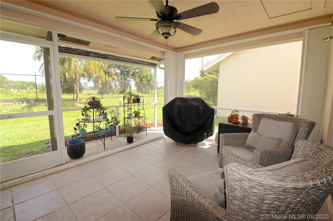The patio is your private sanctuary for relaxation