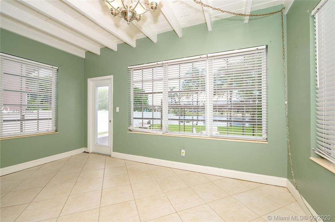 Family room with lake view