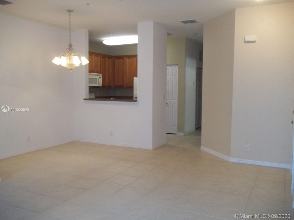 Dining Area with opening to kitchen
