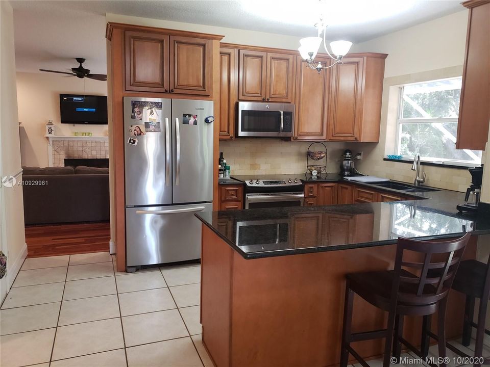 Beautifully open and updated kitchen.