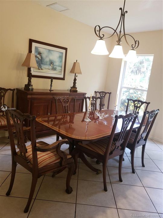 Formal dining room.