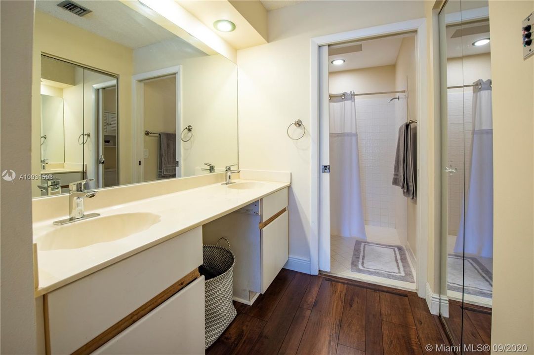 Master Bathroom with dual sinks