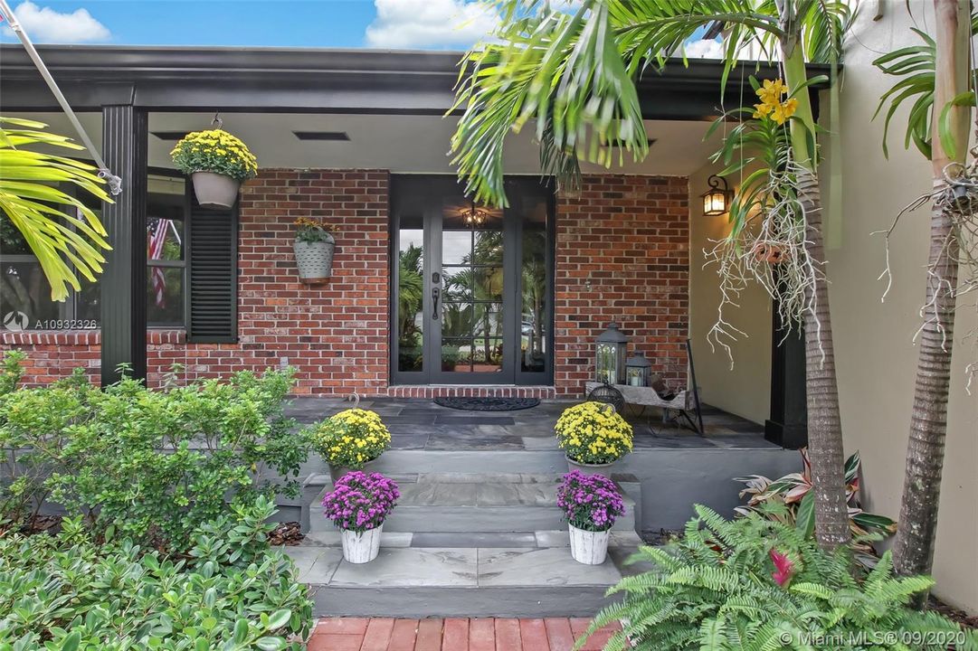 Front entry to the main house.