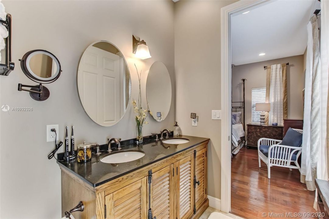 Master bath in guest house.