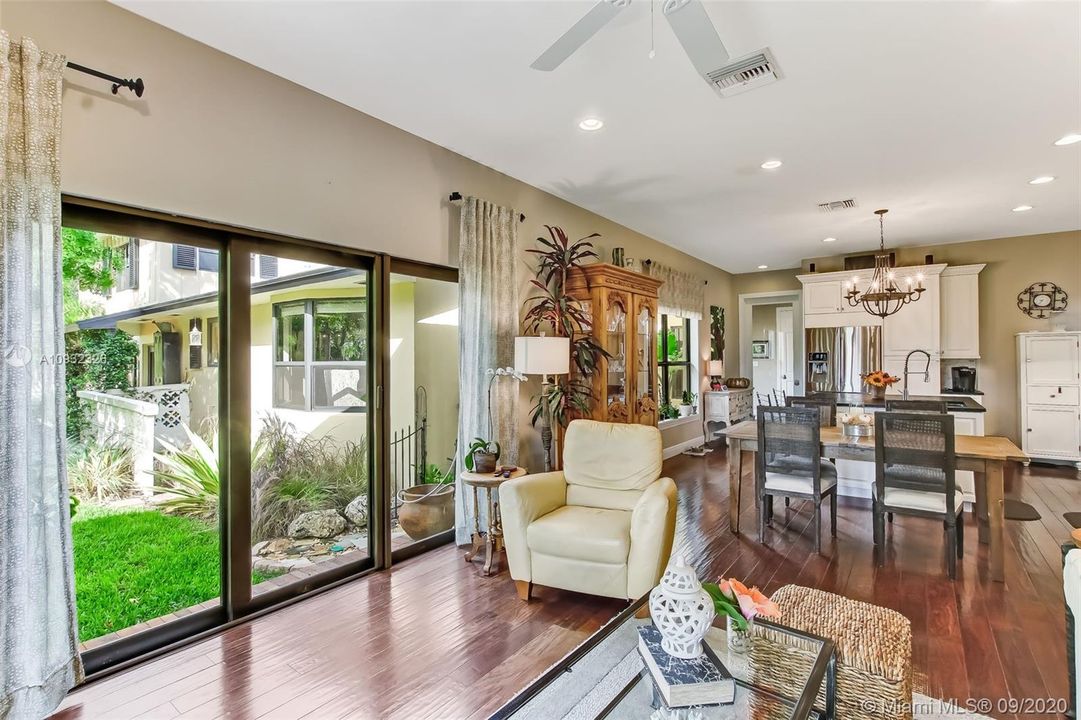 Lots of natural light in the guest house.