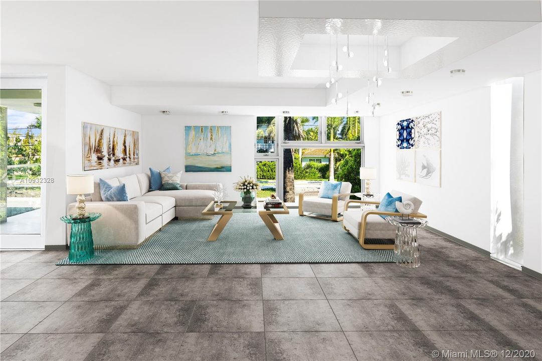 Living Room-Virtually Staged