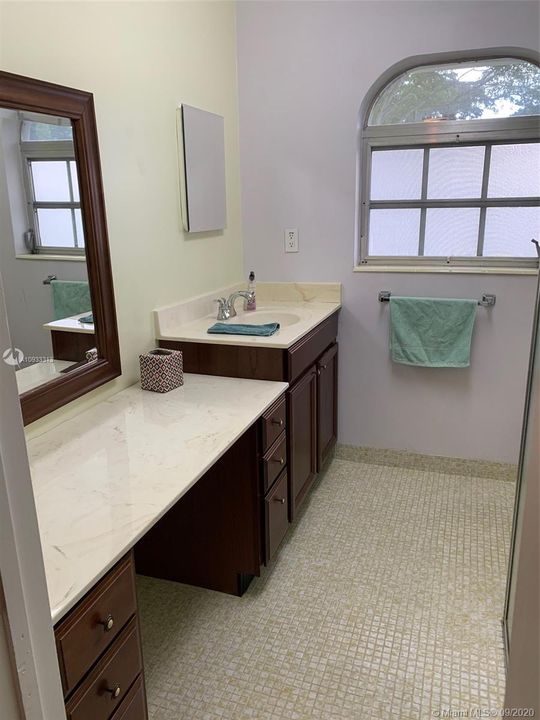 beautifully redone master bathroom