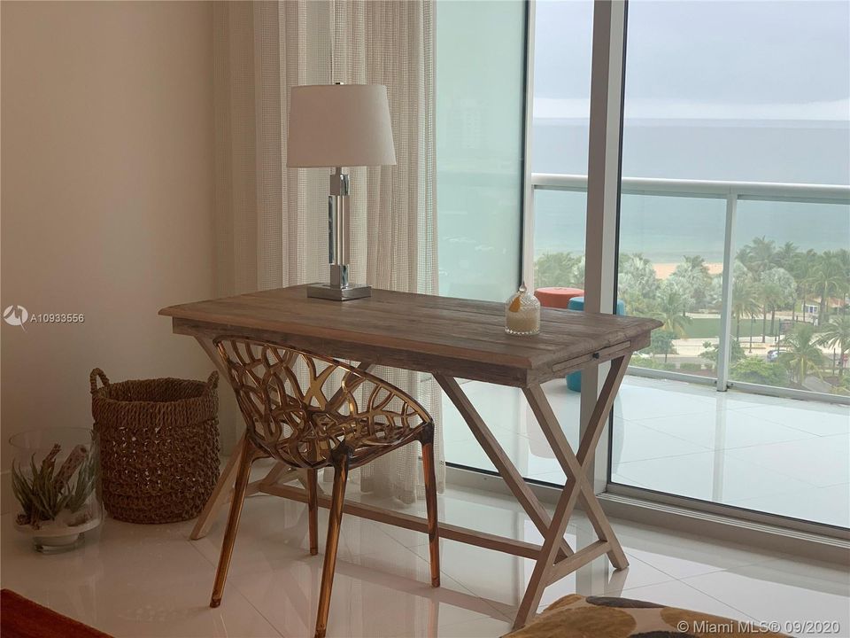 Master Bedroom and ocean view desk