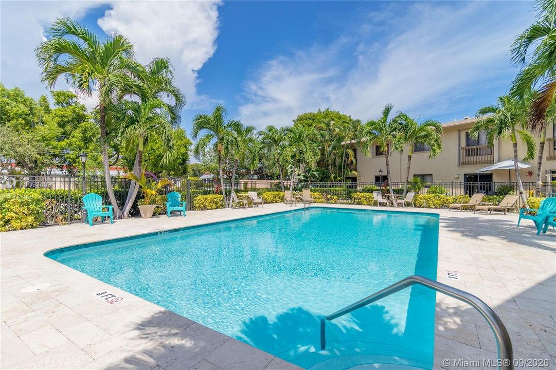 Beautiful sun-filled swimming pool