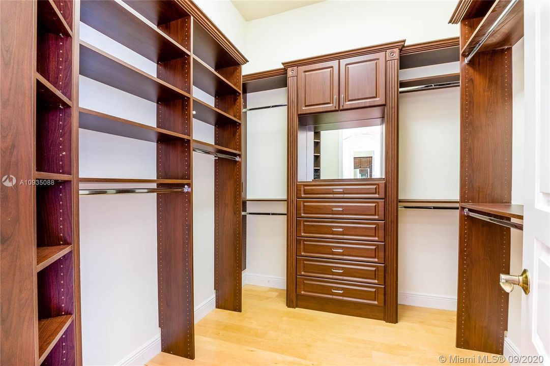 2 SEPARATE HIS AND HERS CLOSETS IN PRIMARY BEDROOM DOWNSTAIRS