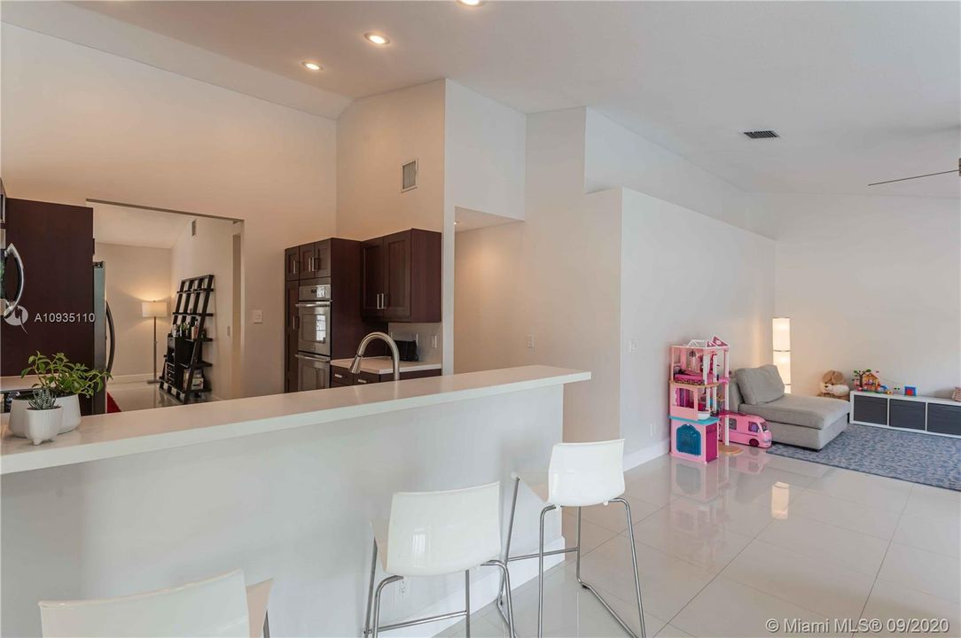 Kitchen bar perfect for entertaining