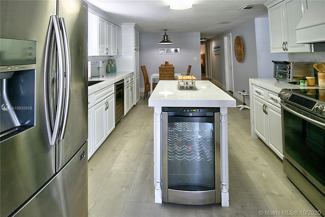 Kitchen with 2nd wine cooler