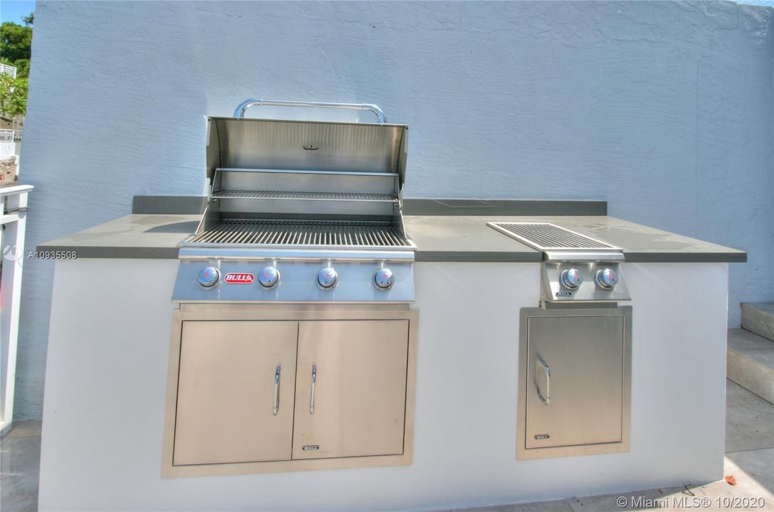 New outdoor kitchen