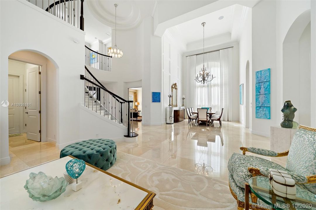 View of formal dining room from the formal living room