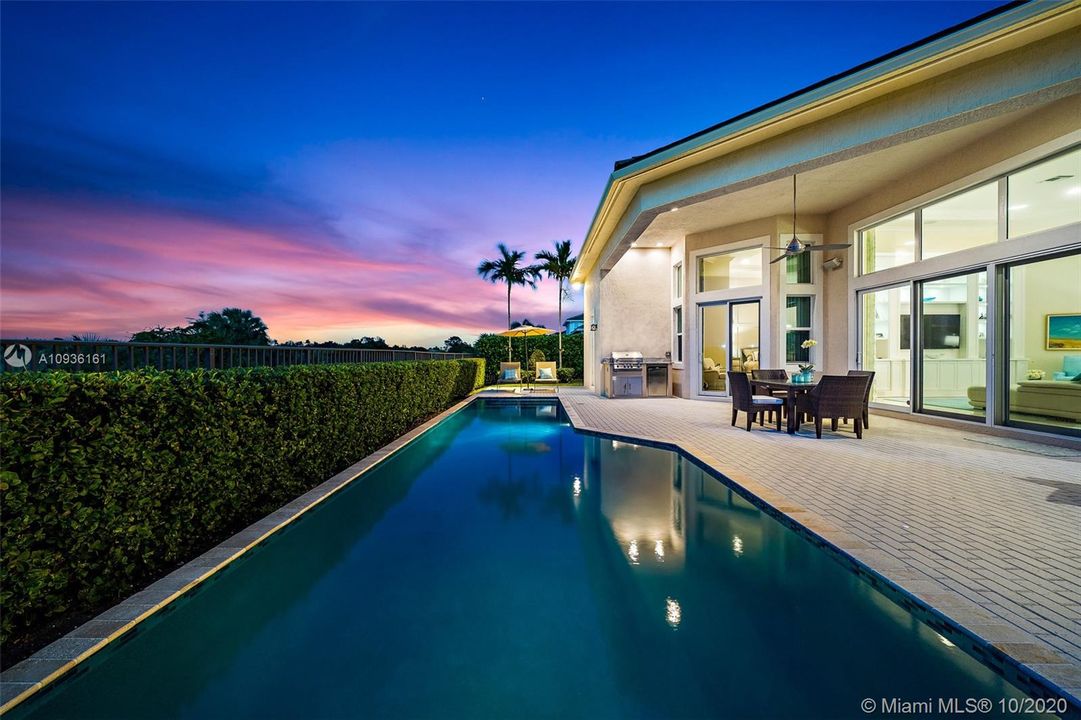 Pool at twilight