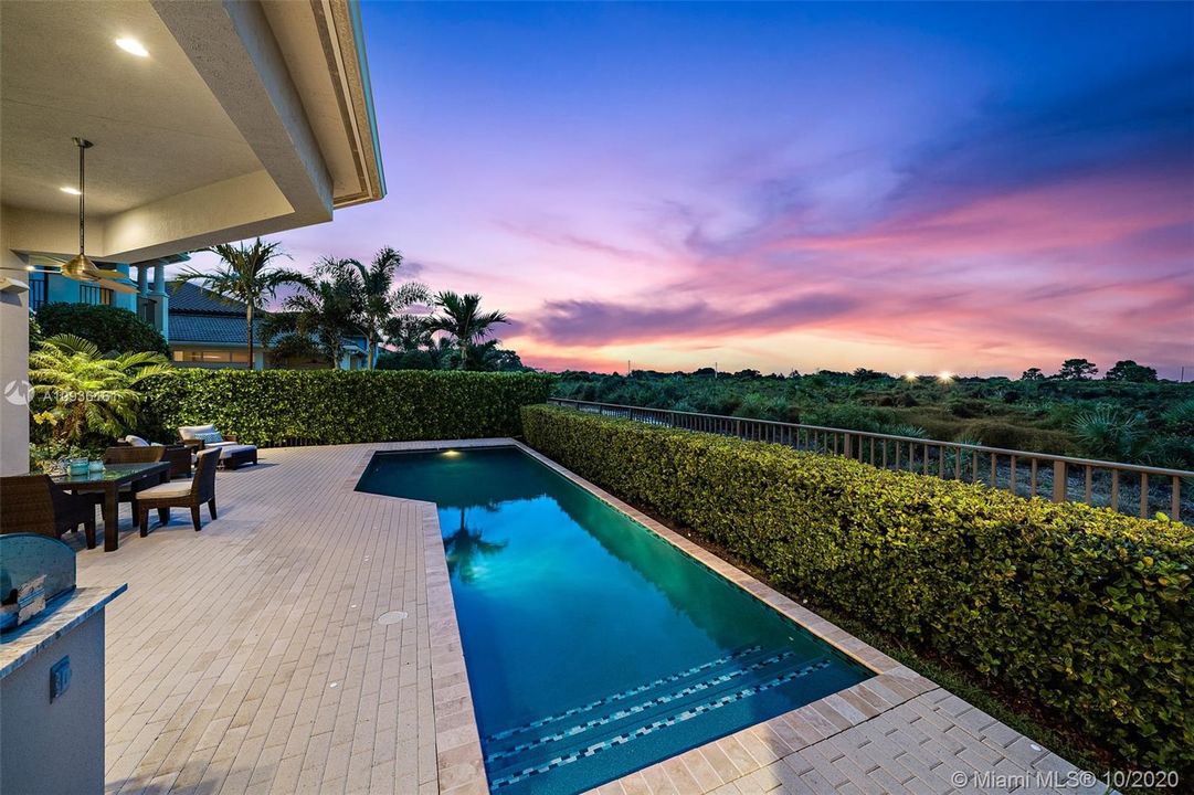 Pool at twilight