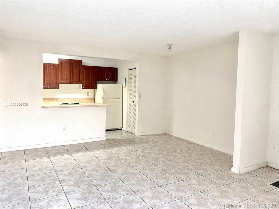 Living Area, Dining Area and Kitchen