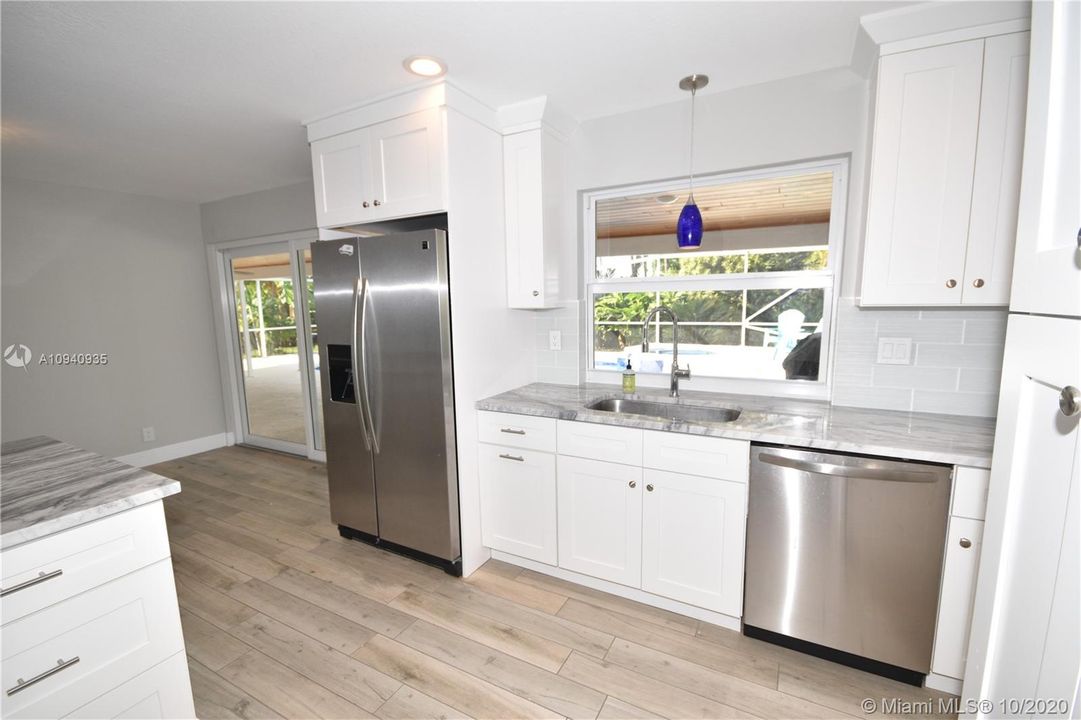 Renovated Kitchen with Granite Countertops