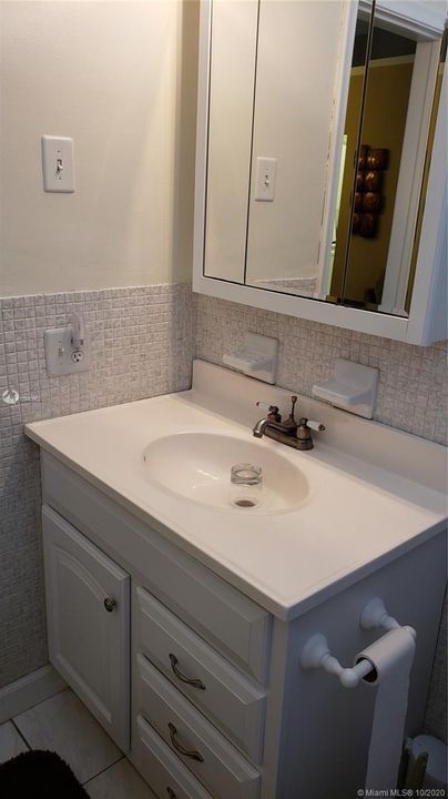GUEST BATHROOM SINK AND MIRROR