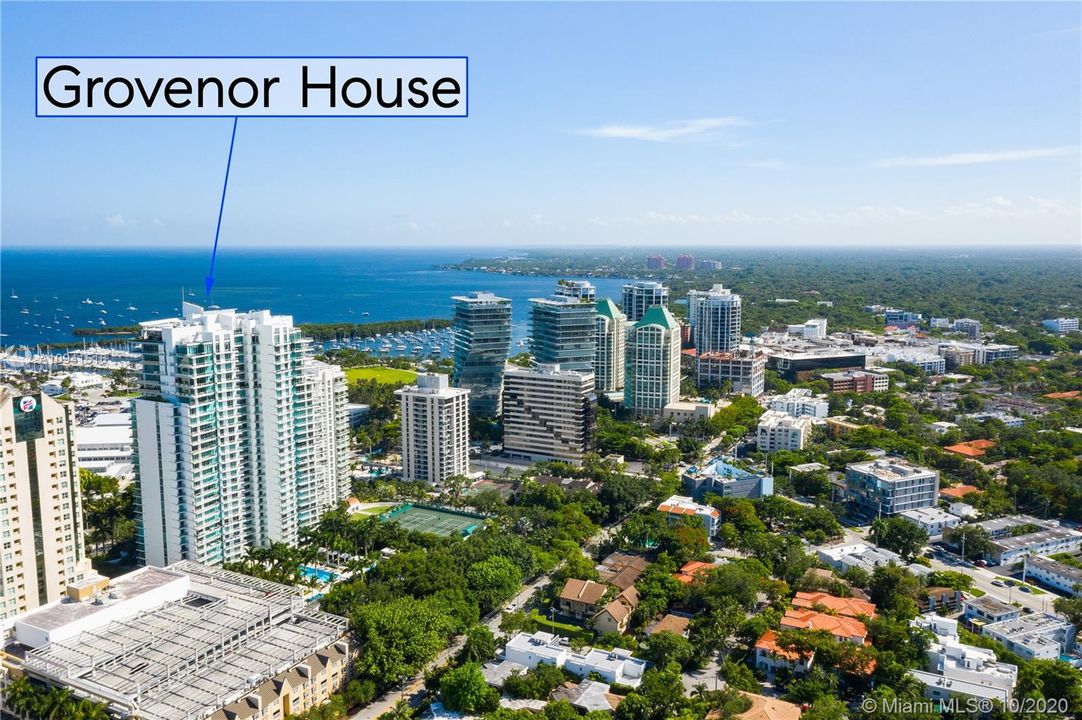 Aerial view of Grovenor House