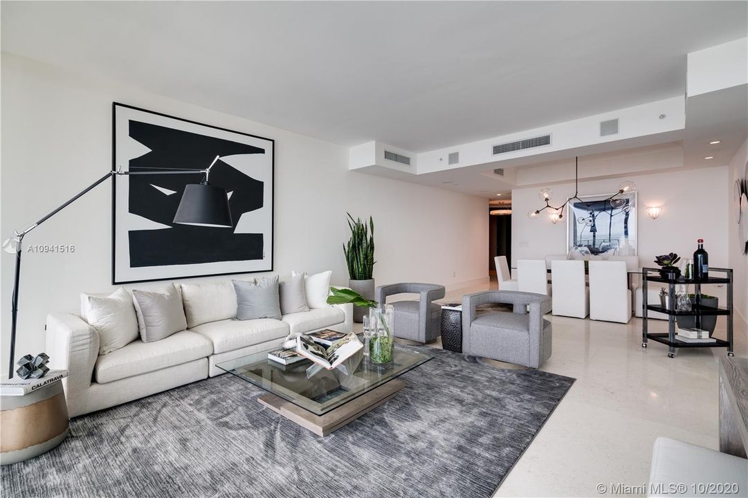 Formal living and dining room