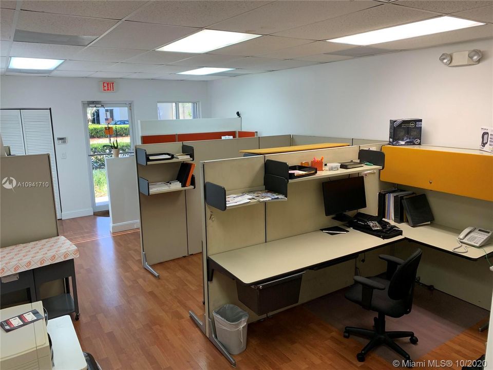 Open office space for cubicles