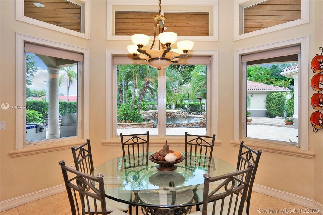 Informal dining area