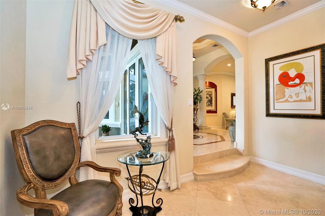 Entrance to bedroom currently used as office