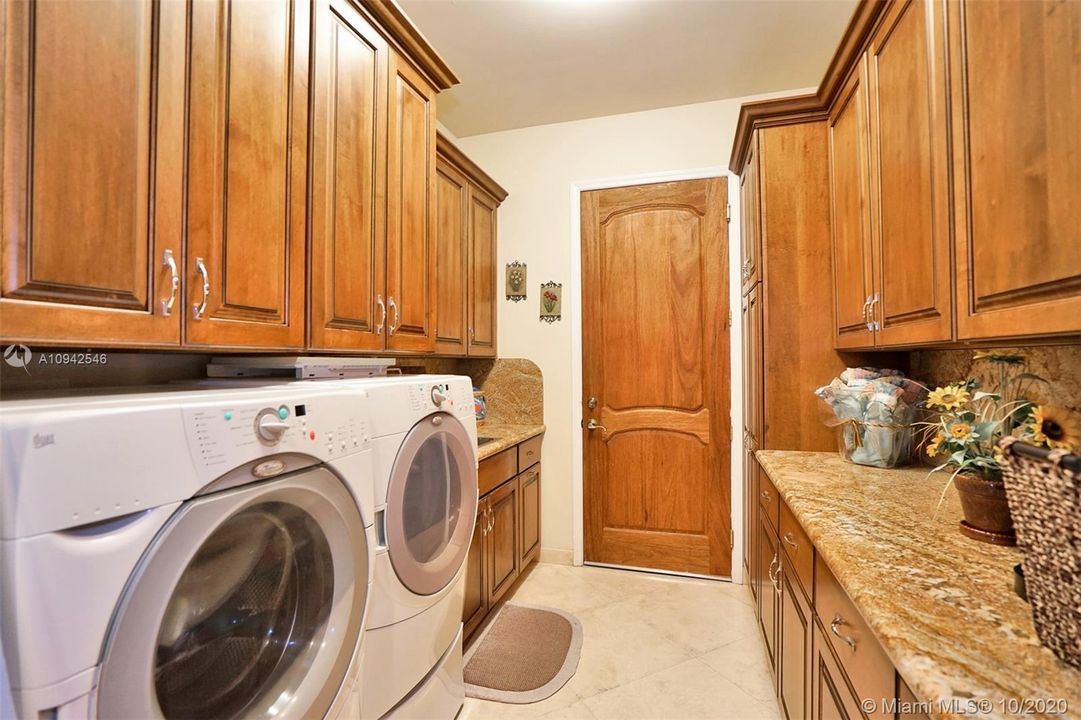 Laundry room in main house