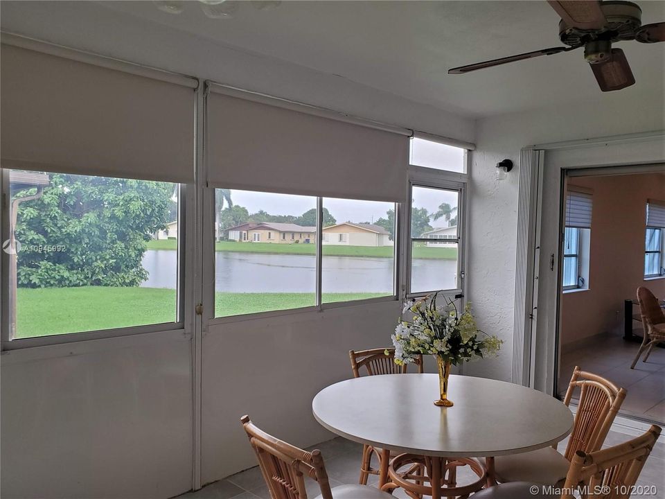 Florida room has amazing views