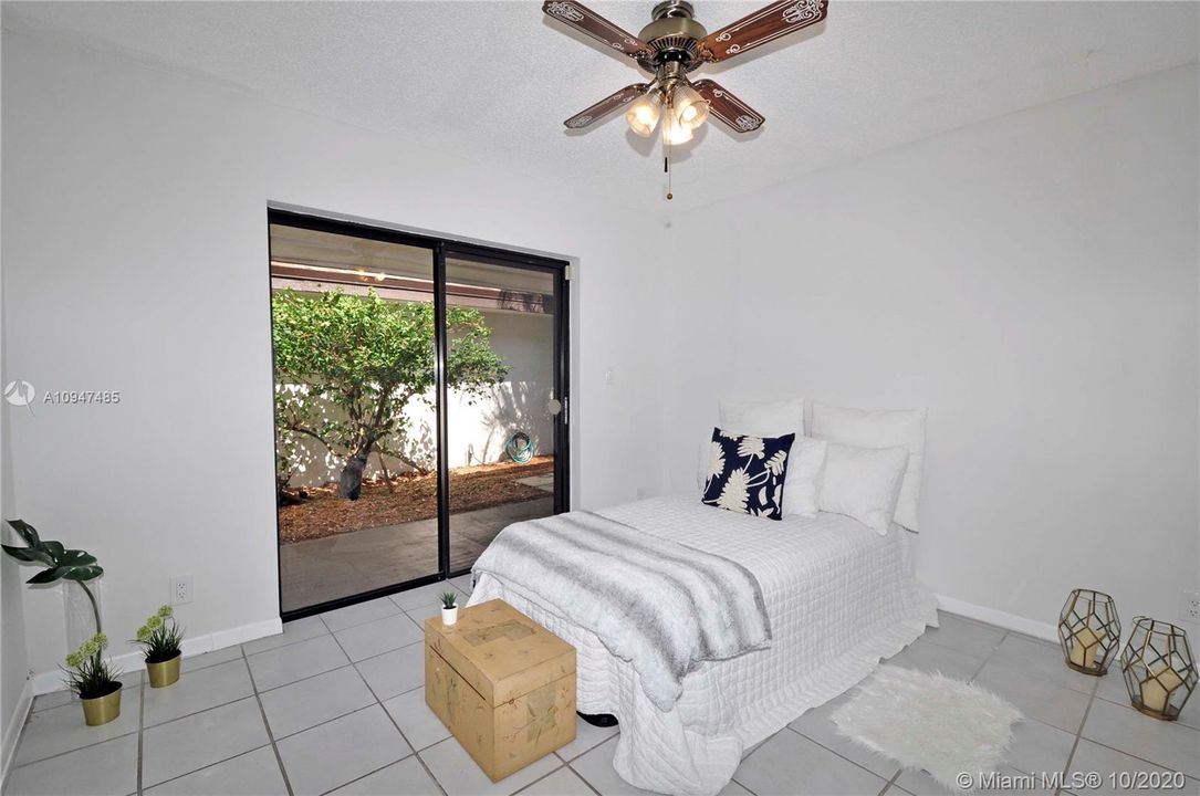 #2 Bedroom w/ access to courtyard
