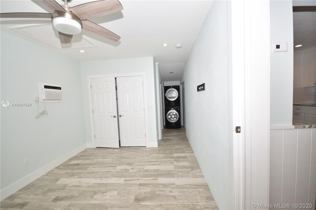 Full Size Washer and Dryer in Master Bedroom