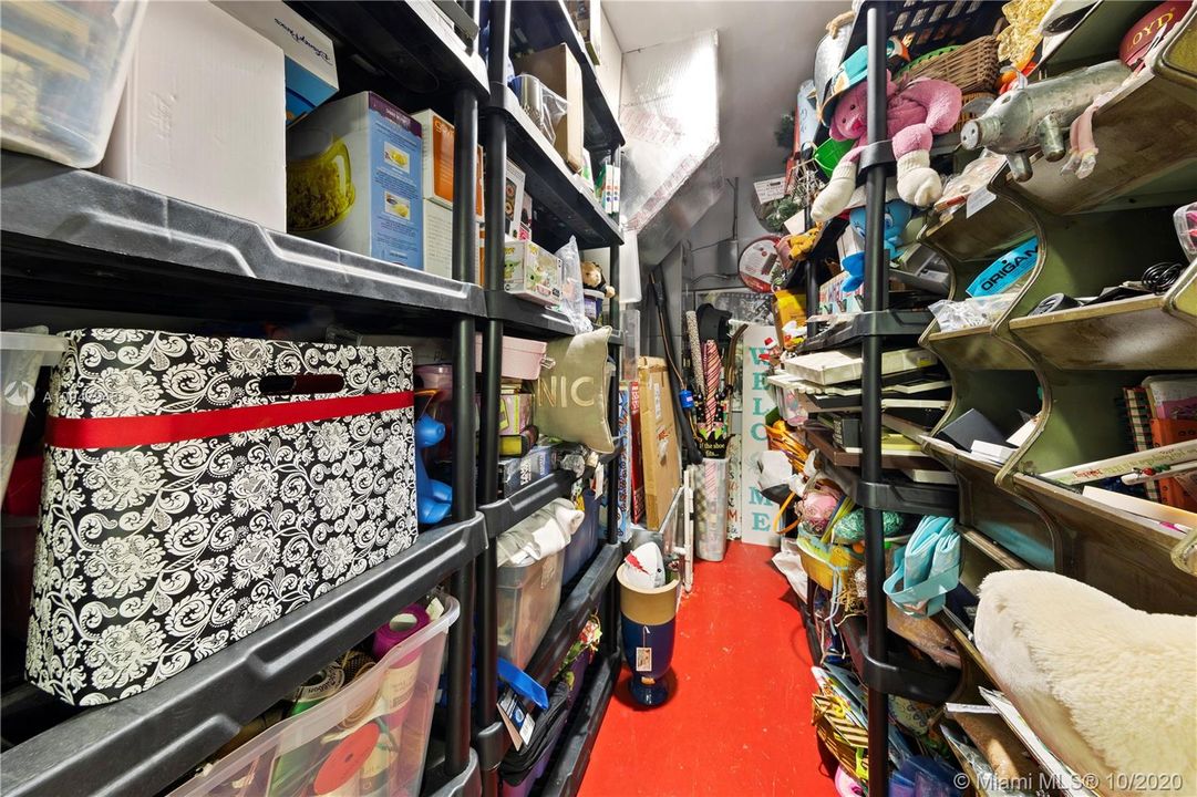 AIR CONDITIONED  WALK IN LARGE CLOSET IN THE GARAGE...