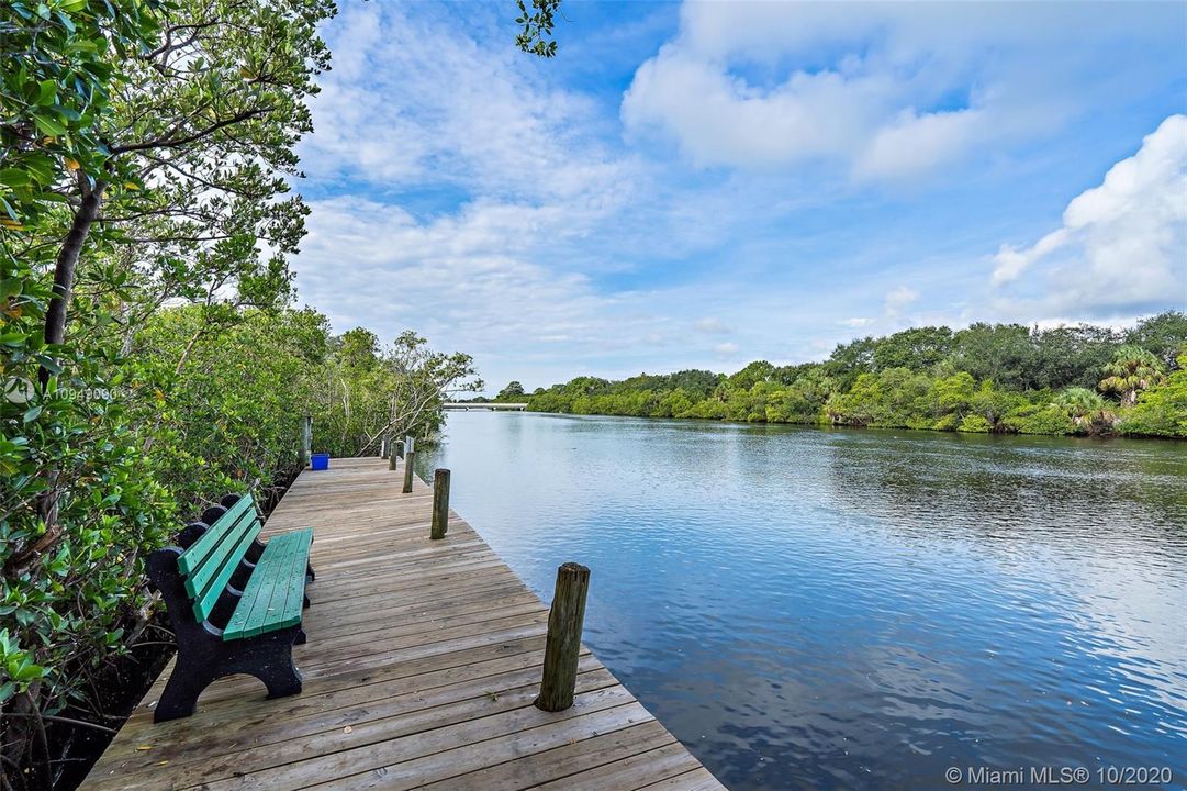 Community Dock along Intracoastal Riverway