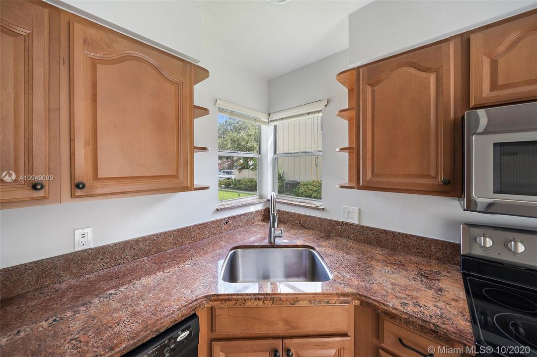 Kitchen Overlooking Green Space