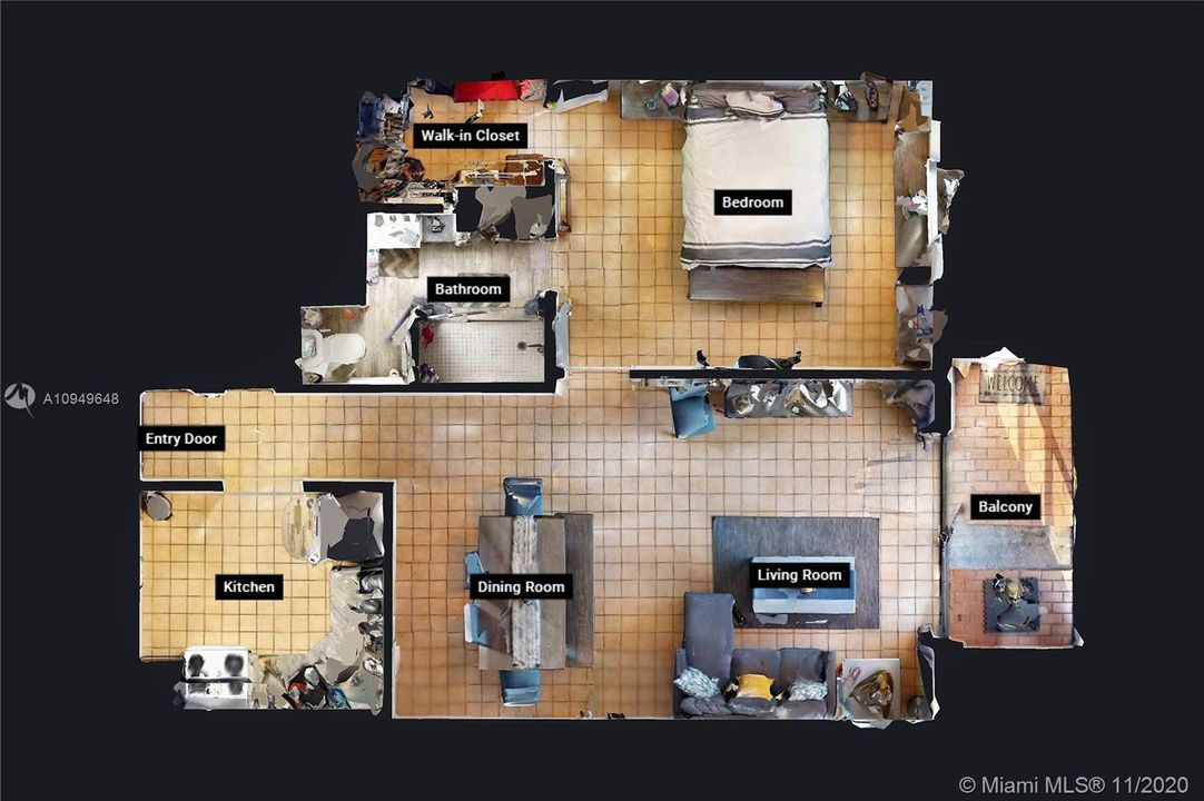 Recently Sold: $134,900 (1 beds, 1 baths, 696 Square Feet)