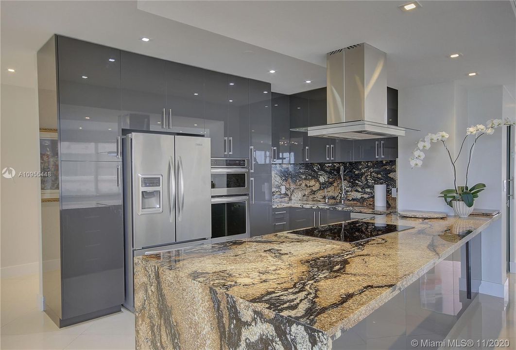Kitchen with Beautiful Granite