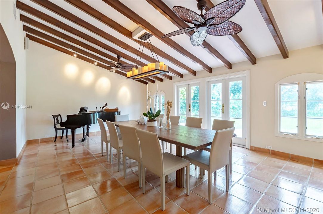 Dining Room with views to the back