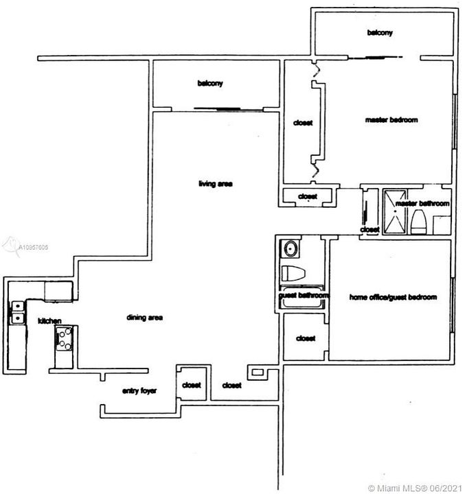 Apartment # 302 Floor Plan