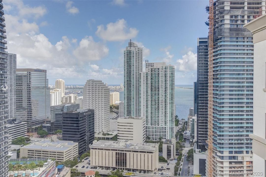 Eastern views of Miami Beach in the distance